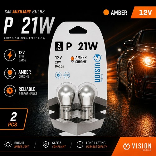 Vision p21w chrome effekt - p21w,