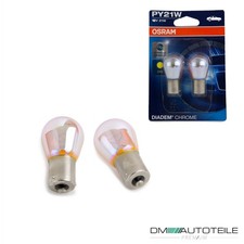 2x OSRAM PY21W Chrom Blinker